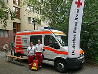 Die DRK Sanitäter auf der Wedding Dress