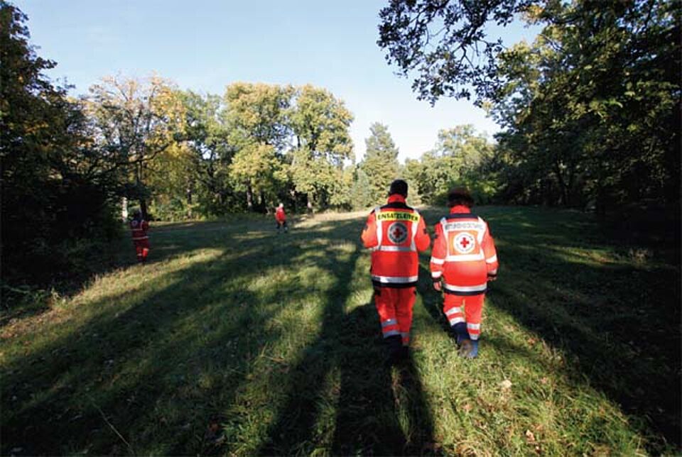 Sanitäter im Wald