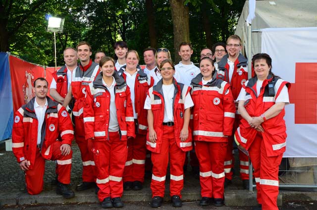 Gruppenbild der Sanitäter